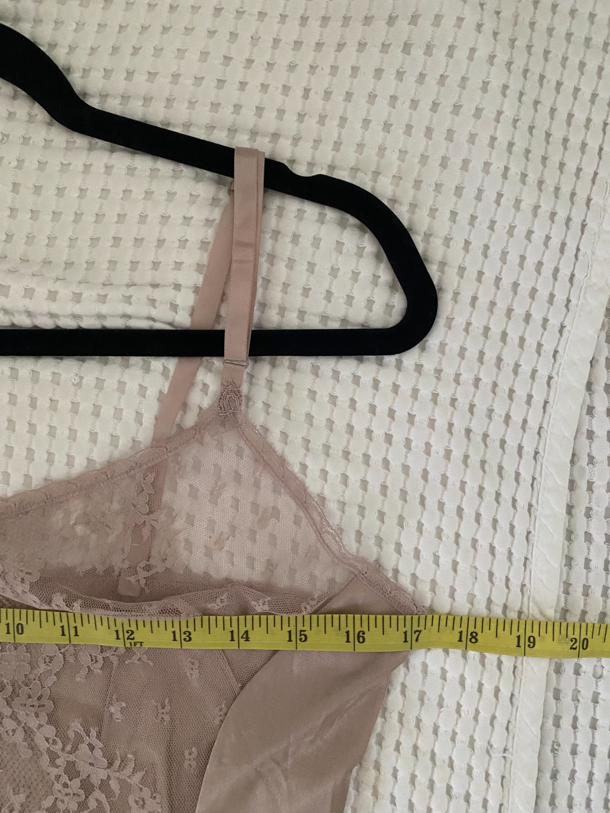 Vintage 1980s Vanity Fair Sheer Lace Cami Taupe Tan Boho Medium