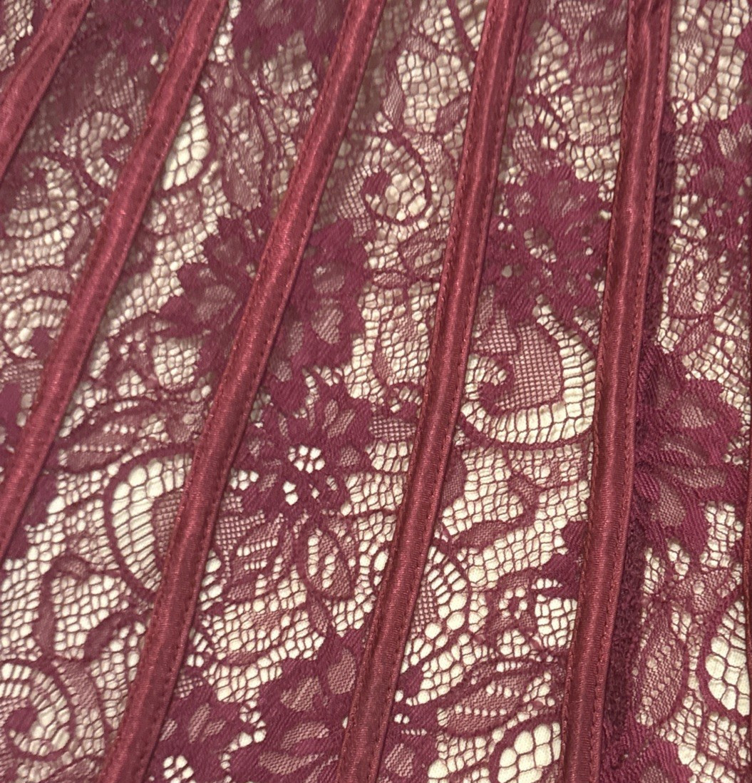 Vintage 90s F.I.E.S.T.A. FASHIONS Burgundy Formal Party Dress Maxi Perfect