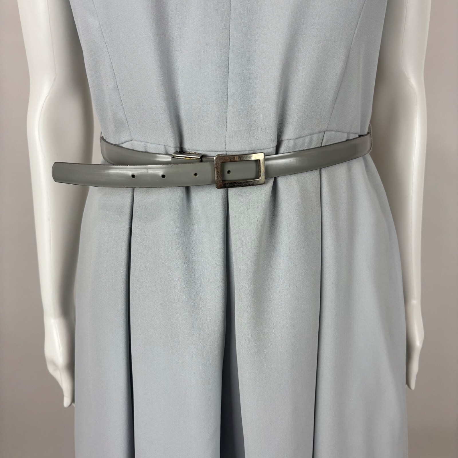 Vintage 80s Retro Dress Womens Medium 1950s Style Fit And Flare Belted Rockabill
