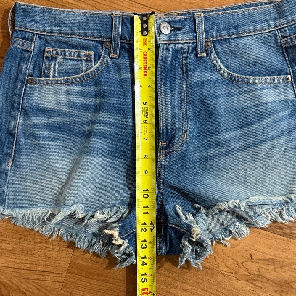 Veronica Beard Women Sz 29/8 Beacon Ranch Timmi Distressed Frayed Jean Shorts