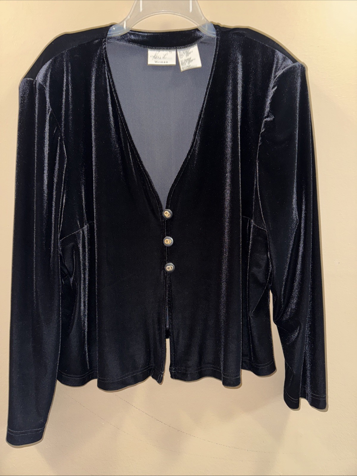 26W Velvet Bouse, Long Sleeve Vintage Kathie Lee, 1980 Victorian