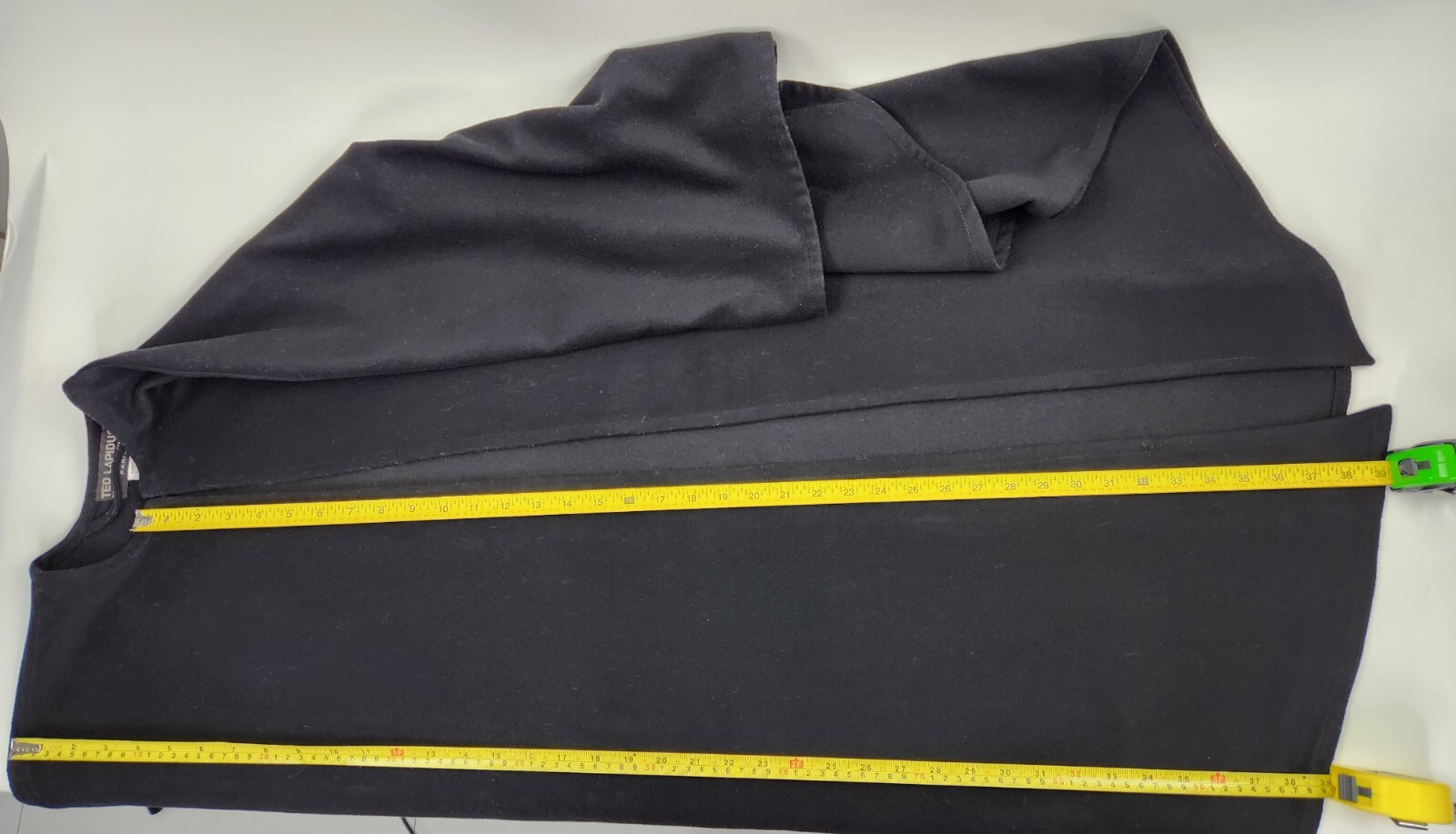 Ted Lapidus Poncho VTG RARE Black Made in France Boutique Haute Couture Paris