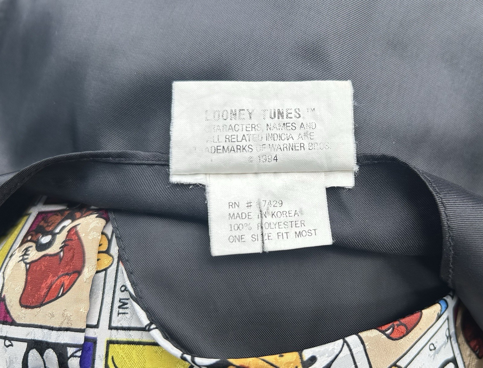 Looney Tunes Vintage Tweety Bird Sylvester Daffy Cartoon Tie Back Vest One Size