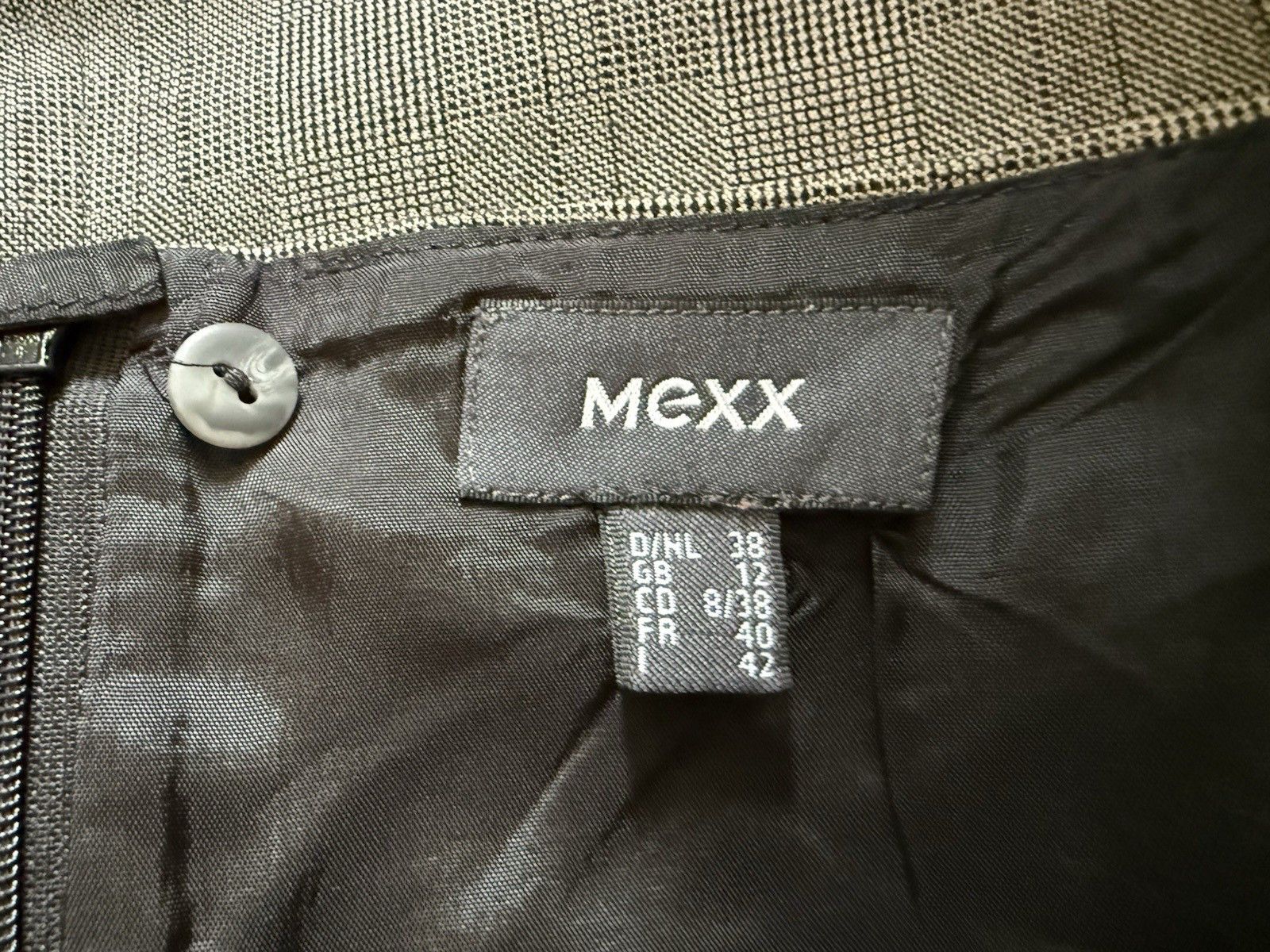 Vintage grey MEXX skirt, US 10 / GB 12 / FR 40, excellent condition