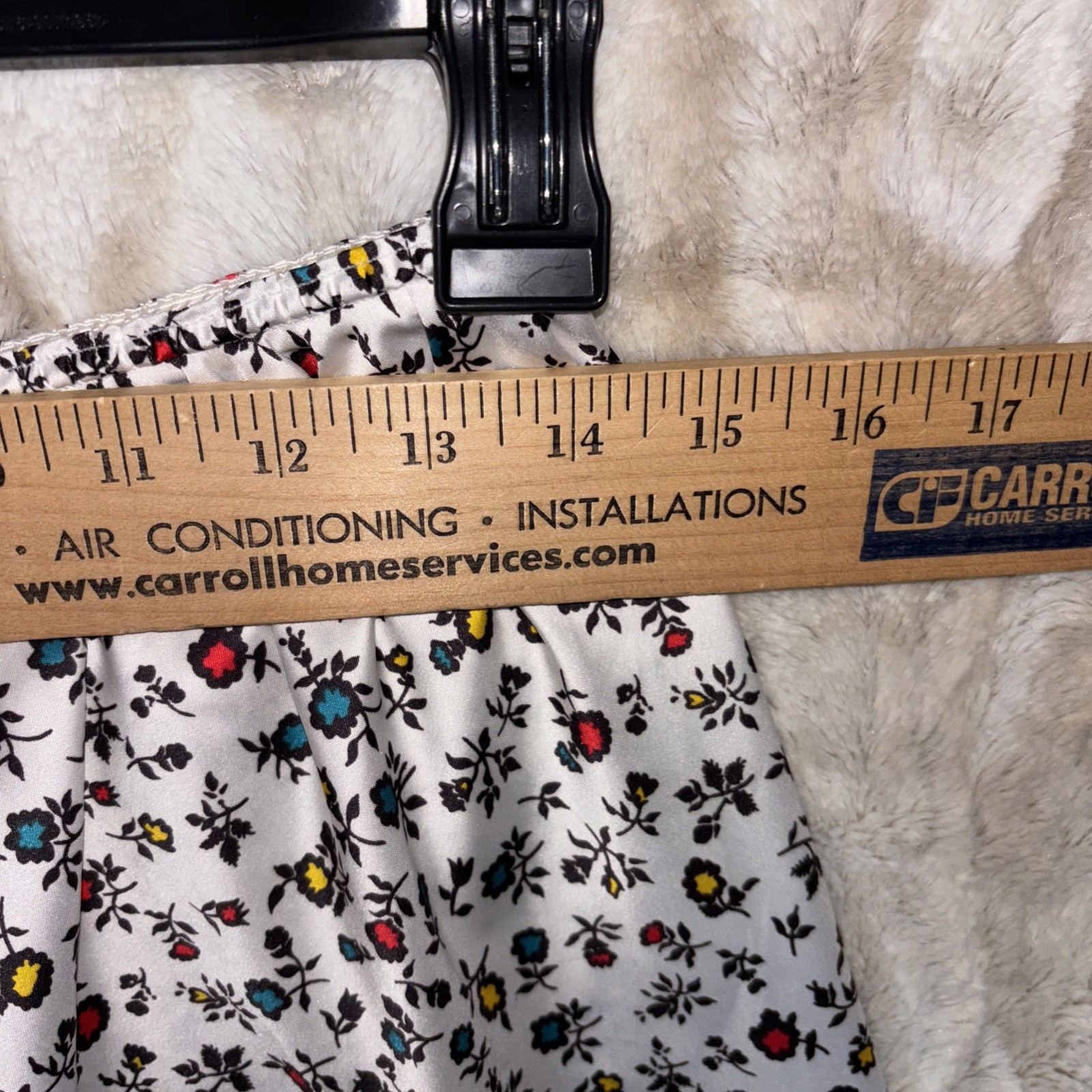 Warners Perfect Fit Half Slip Elastic Waist Satin Slit Lace Floral Vintage XL