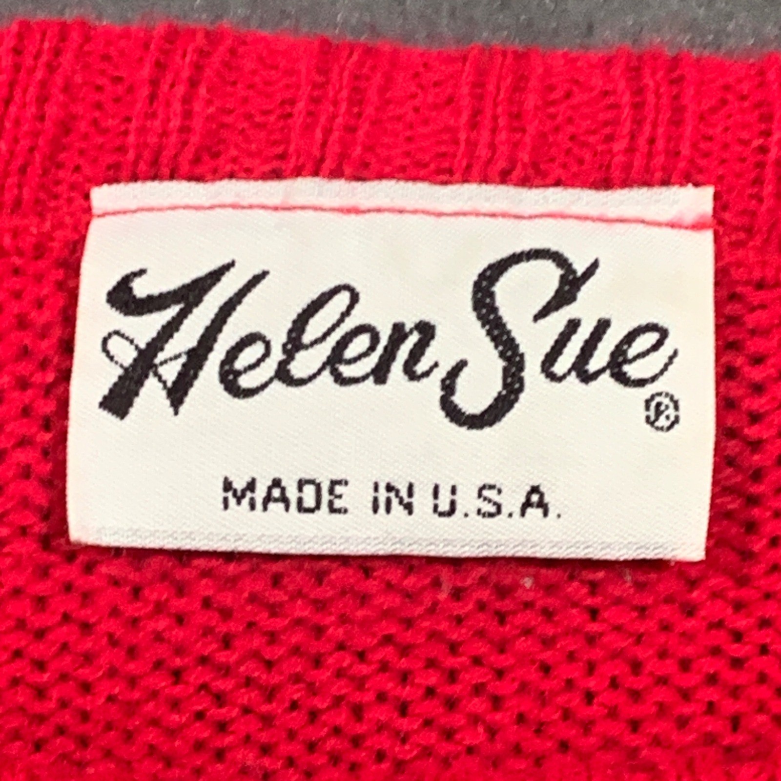 Helen Sue Vintage Pink Short Sleeve Knit Sweater Pullover Made in USA Womens XL