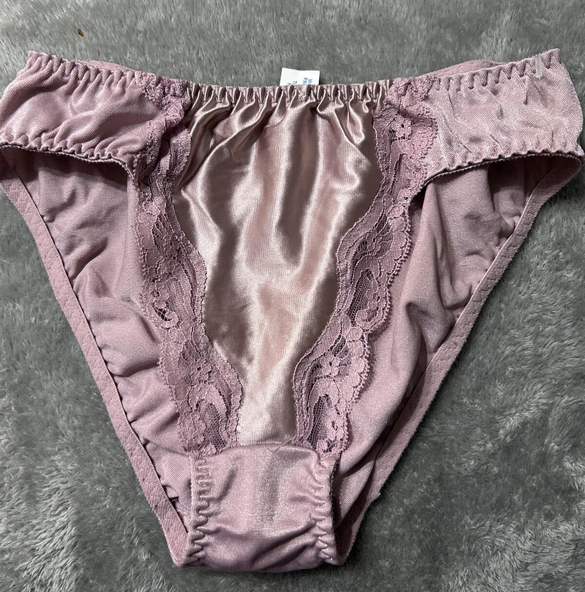 Vintage Vanity Fair Silky Nylon Size M Panties Pink Rosa Hicut Bikini Usa Shine