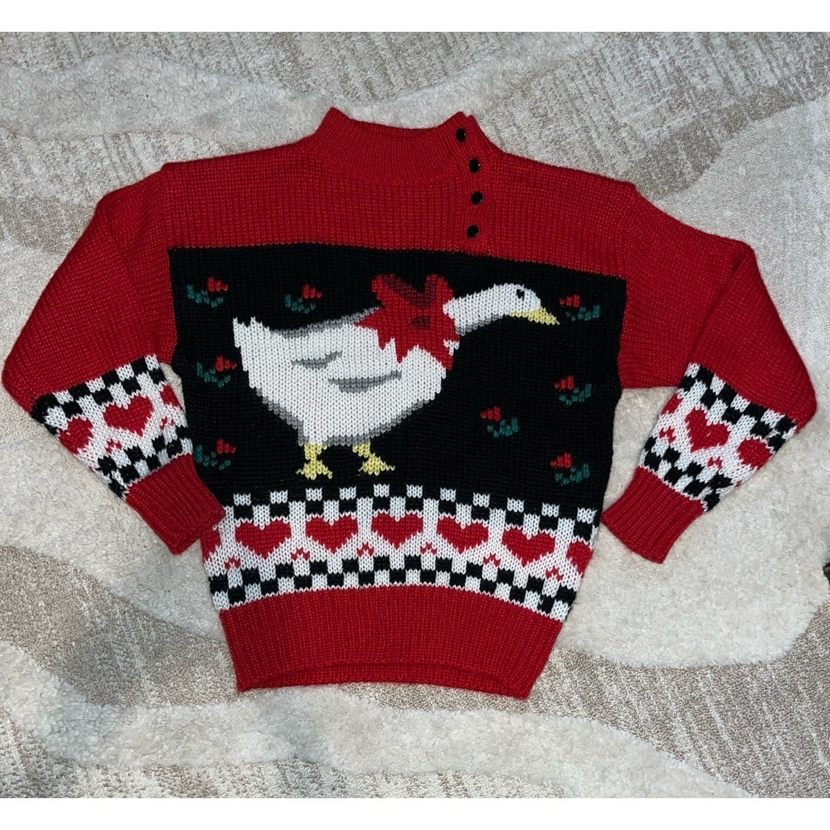 Hasting & Smith Vintage goose Cable knit sweater