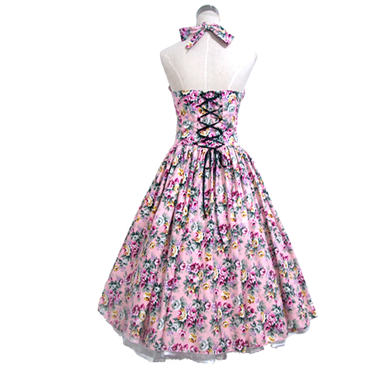 Womens 50s 60s, 70s Vintage Retro Rockbilly Swing Dress Pinup Party Floral Dress