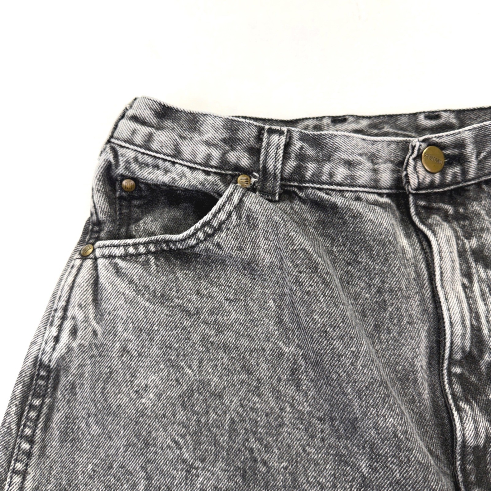 PS Gitano Jeans Womens 16 Gray Acid Wash High Rise Mom Vintage 80s 90s USA Made