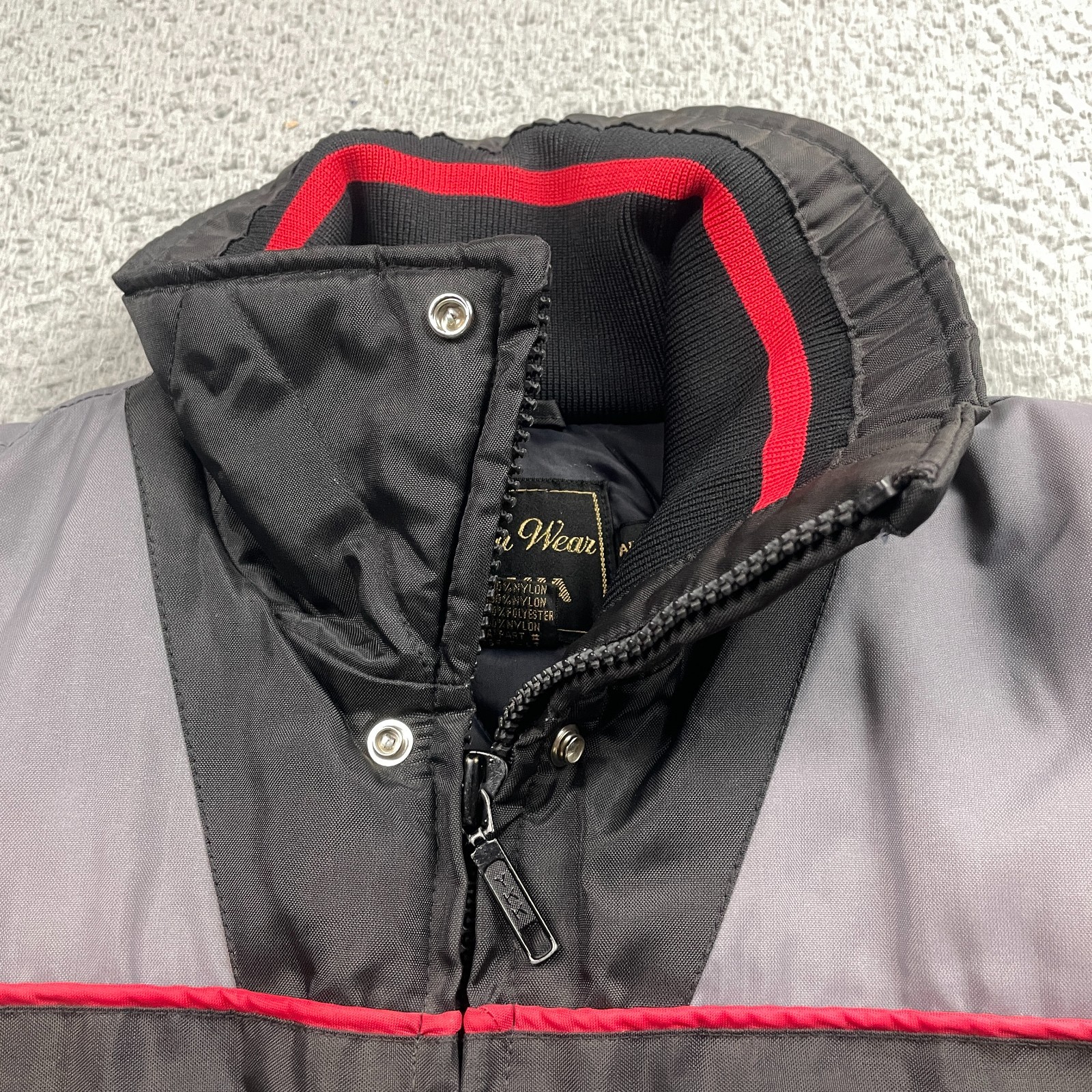 Vintage 80s Yamaha Maxim Wear Quilted Racing Jacket Coat Womens Large Tall