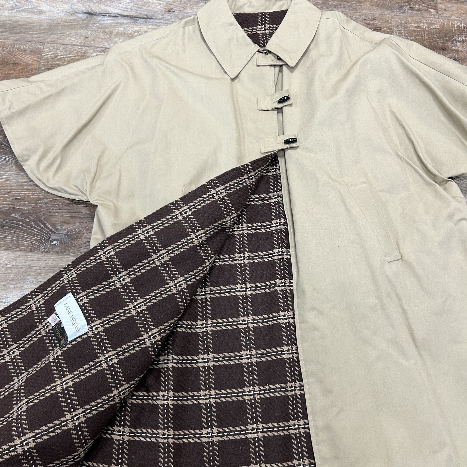 Vintage Trench Cape Coat Cloak – USA – Union Made LANE BRYANT PLUS SIZE