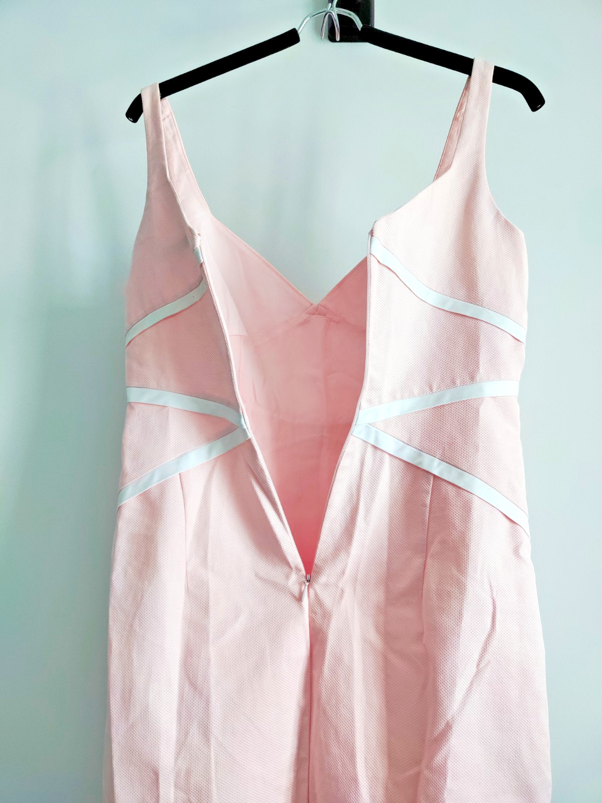 Y2K Laundry Shelli Segal 2000s Pink Cotton Corset Dress 8 USA NWOT