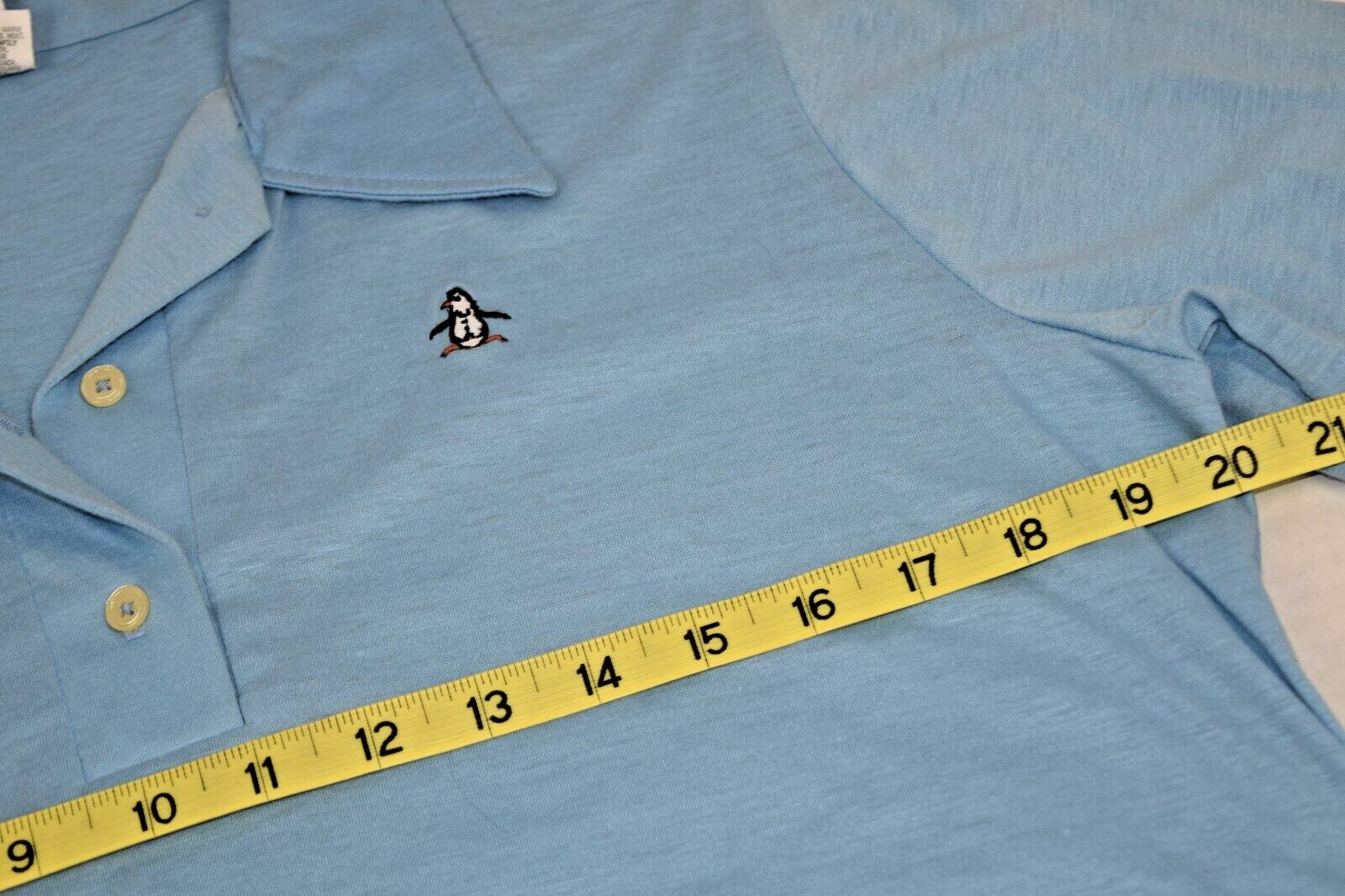 Penguin Shirt VTG Womens Grand Slam Munsingwear Size XL 80s Baby Blue Made USA
