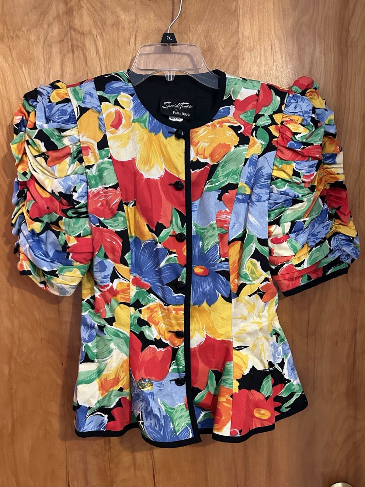 Blouse Union Tag Women Vintage Top Patty O’Neil Size 8 1970’s Union Tag Lined