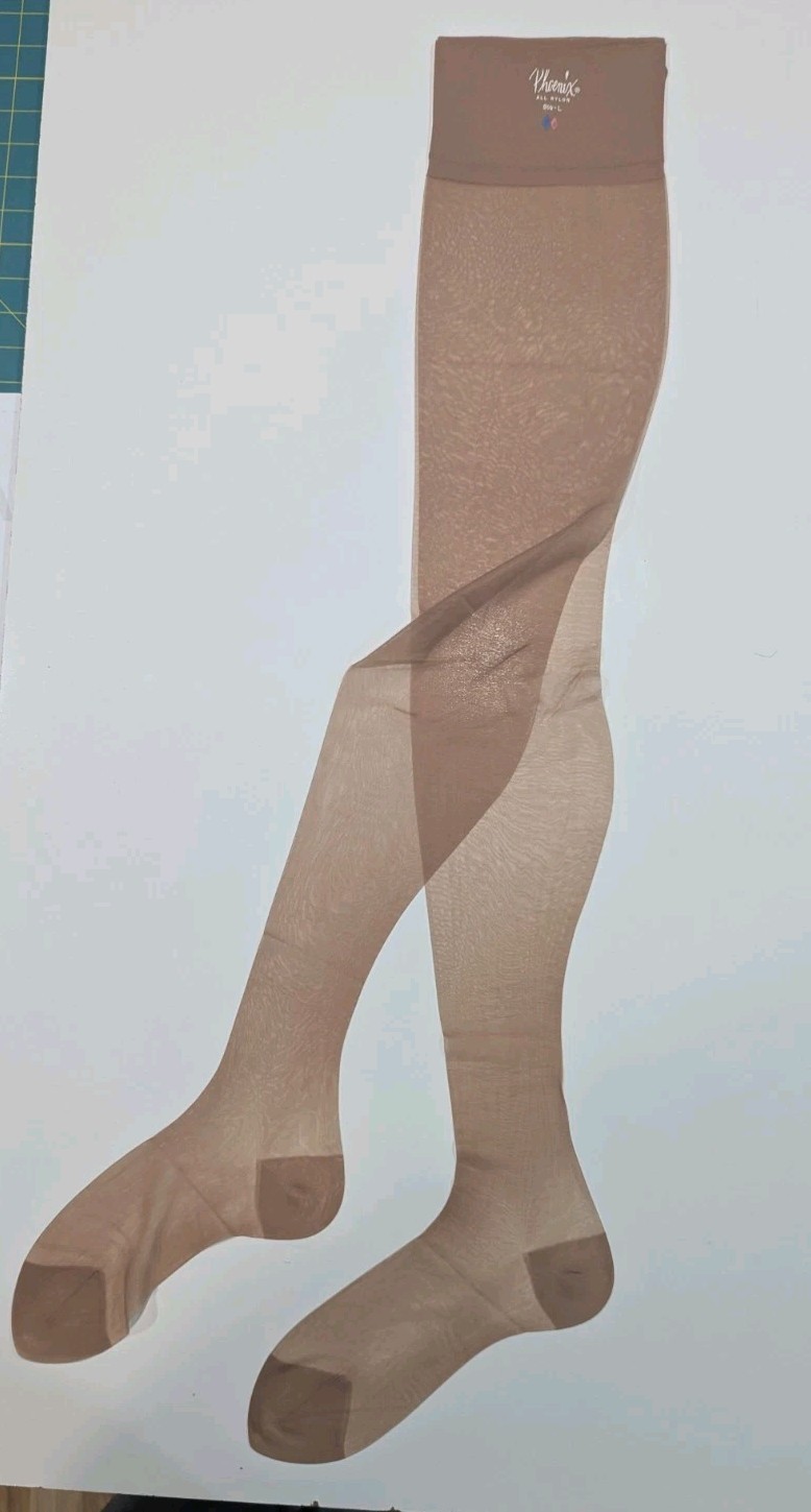 Phoenix For Blue 732 Seamless Vintage Stockings -„Rose Beauty” 9 1/2 L- 3 Pairs
