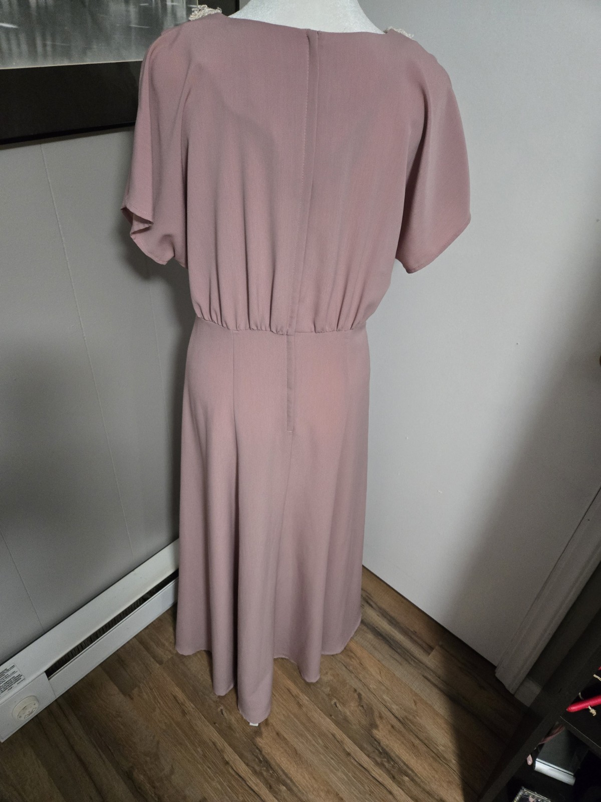 Vintage 80s CDC Mauve Dress Size 8
