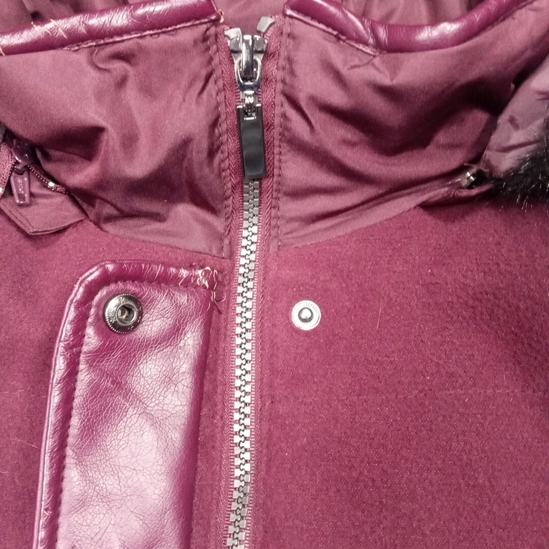 Vintage Susan Graver Jacket Womens XL Parka Removable Hood Faux Fur Trim Pockets