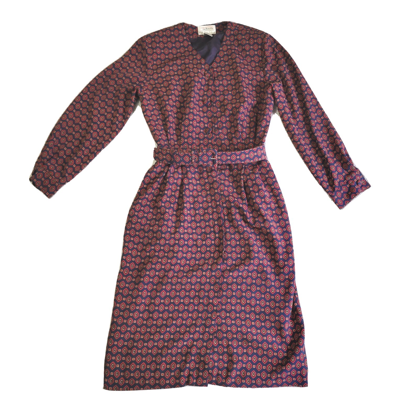 Vintage TALBOTS Petites Women’s Size 10 Retro Print Dark Academia Shoulder Pads