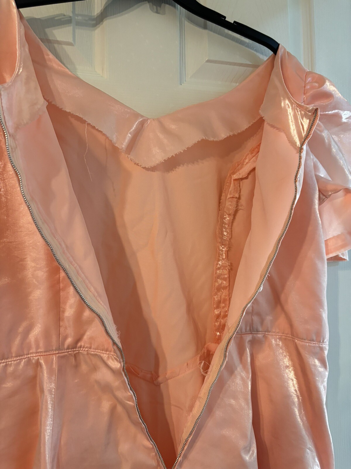 PINK Unlabled 80’s Prom Dress Theatrical Halloween Formal Dress up Gown Homemade