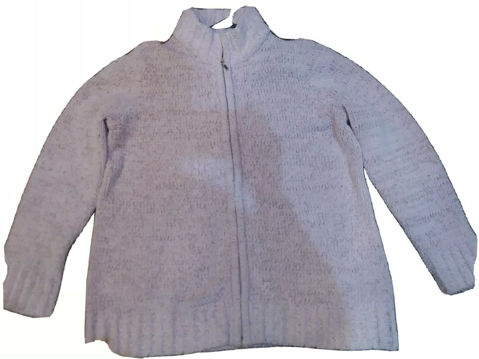 Carolyn Taylor Pale Rose Color Zip Up Ladies Sweater Cardigan Super Soft Size 1X