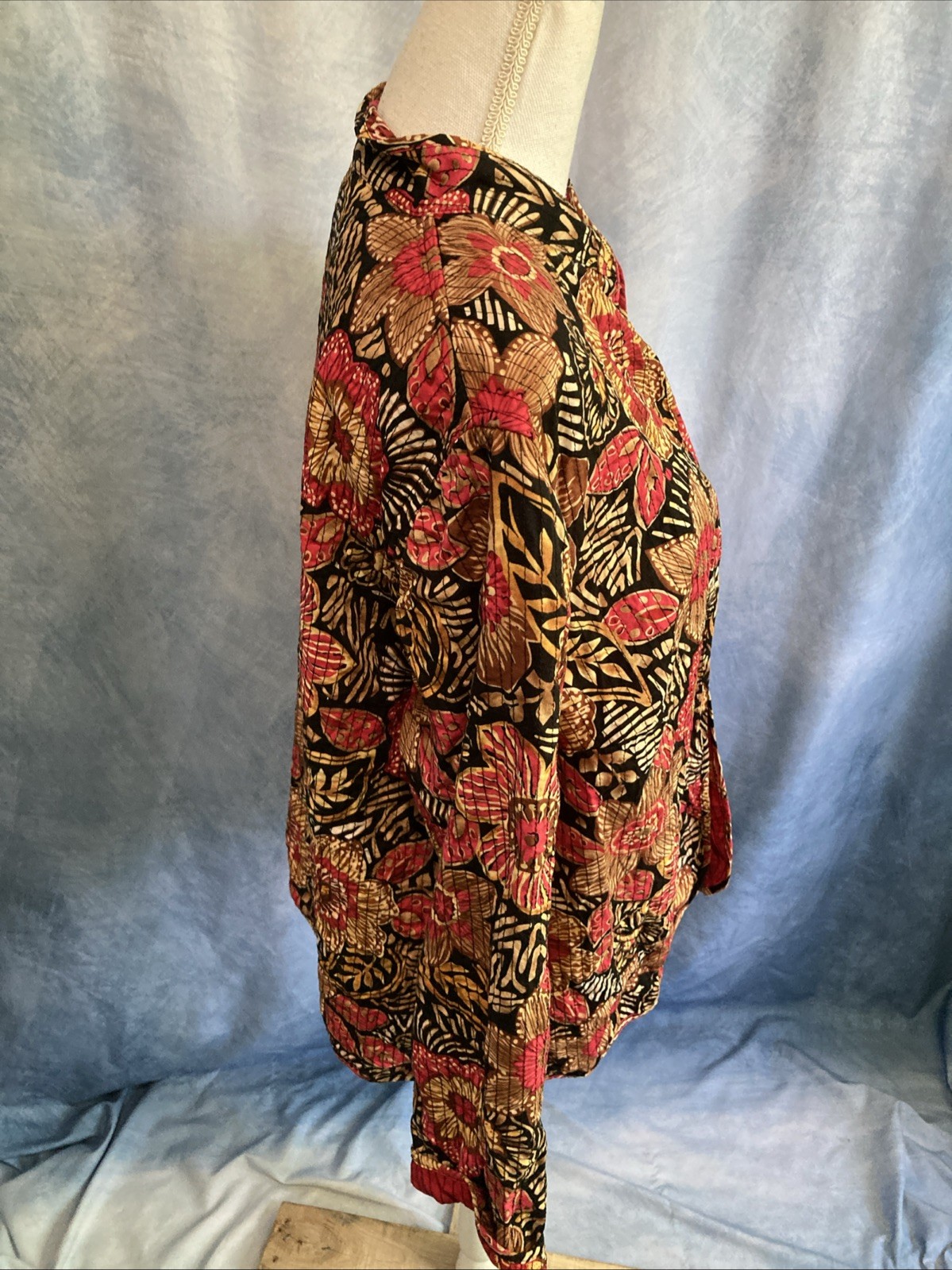 Vtg 90s Y2K Alfred Dunner Quilted Jacket Boho Floral Lightweight Plus 18W Pink