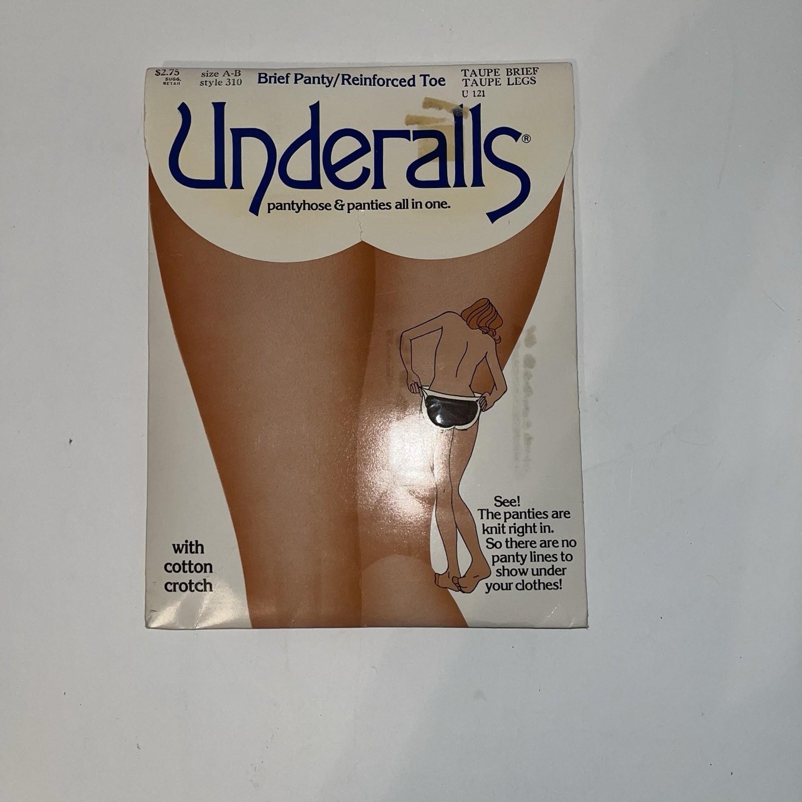 Underalls Pantyhose & Panties All In One Taupe Size A-B