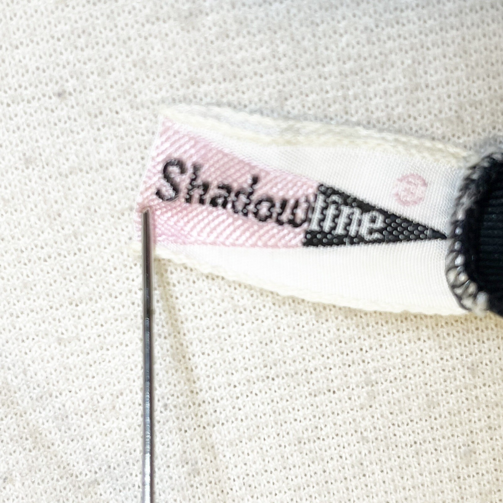 Vintage 50s Shadowline Size 32 Lingerie Satin Nylon Lace Slip Dress Gothic Glam