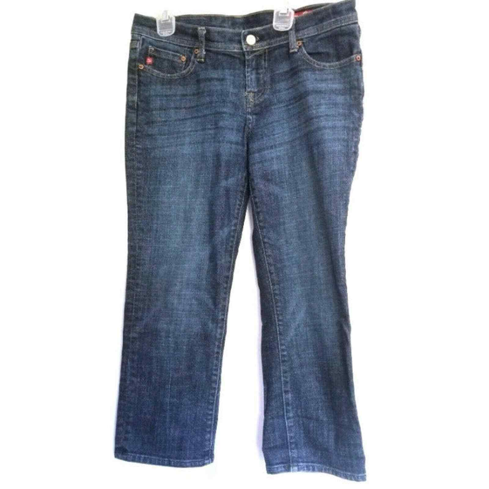 Seven 7 Size 8 Jean Capris 29 Blue Roll Up Womens Denim Pants Slacks Cropped