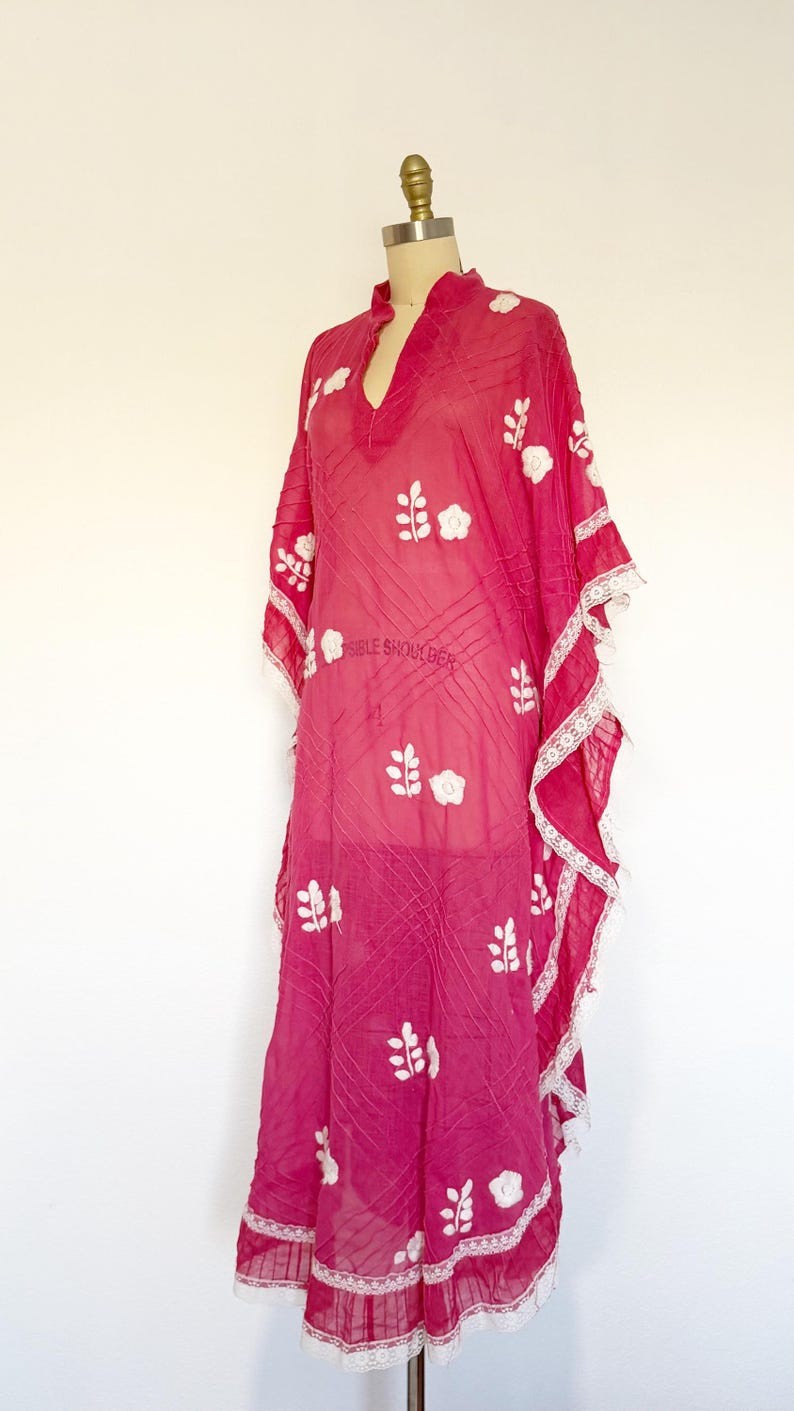 Vintage Caftan / Mexican Caftan / 1970s Caftan / One Size