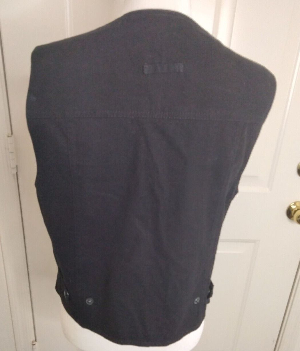 Modi Black Denim with Western Sequin Boots Cowboy Hat Stars Vest Size Medium