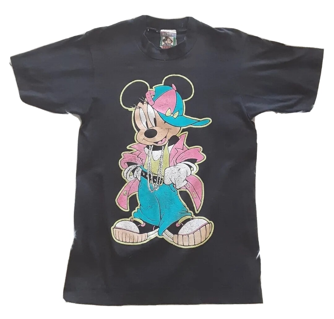 Vintage 90’s Disney Minnie Mouse T Shirt Single Stitch Hip Hop Made USA Large 14