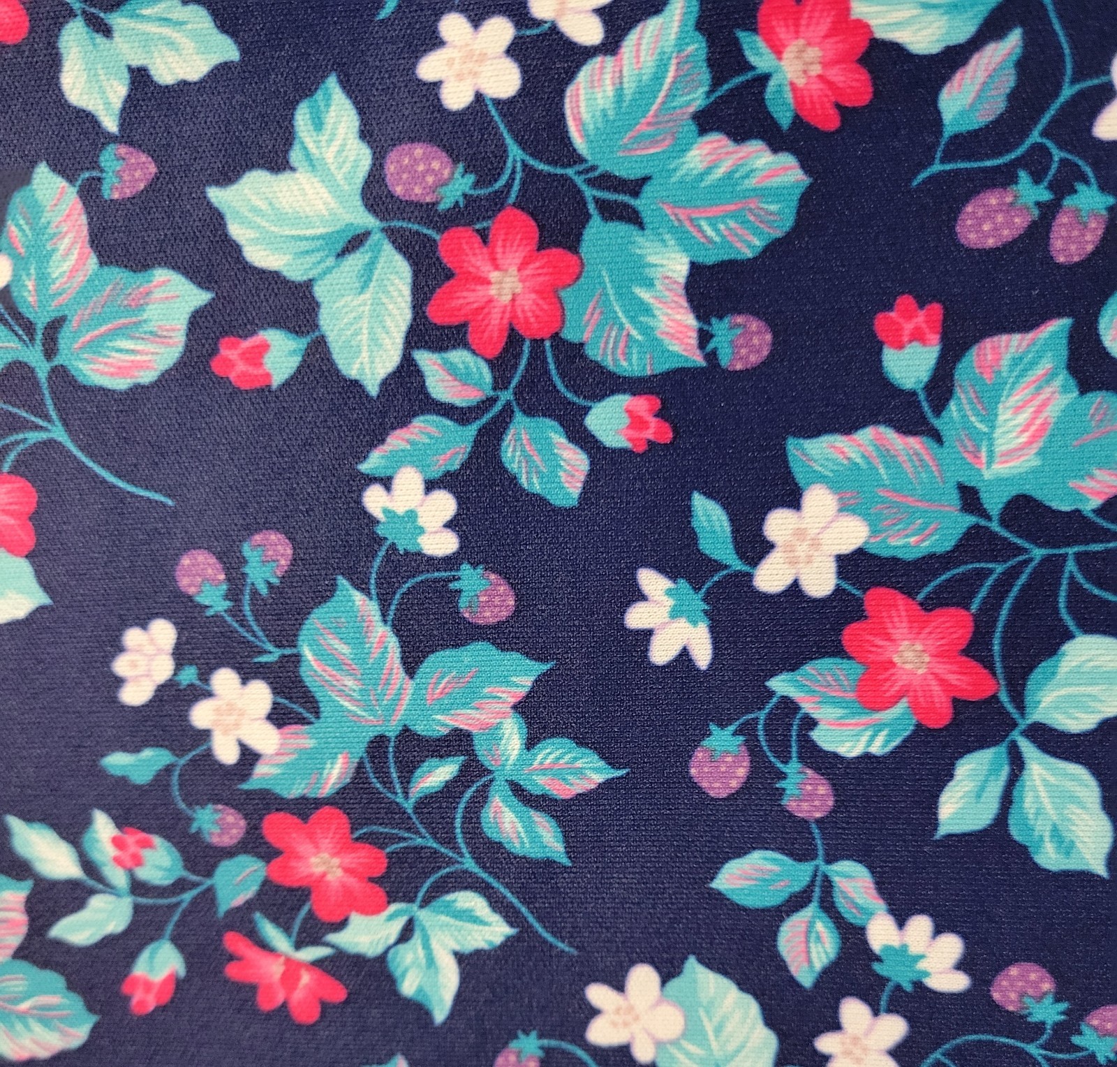 Vintage Whirlaway Blue Floral Dress w White Lace Inset & Matching Belt Size 12