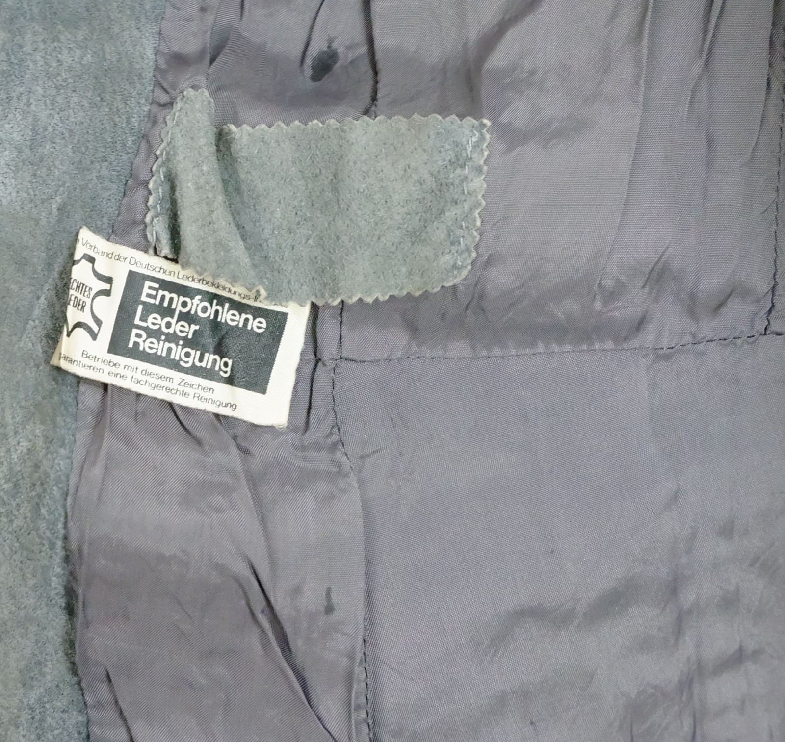 true vintage suede coat size 36 suede coat gray 1970s