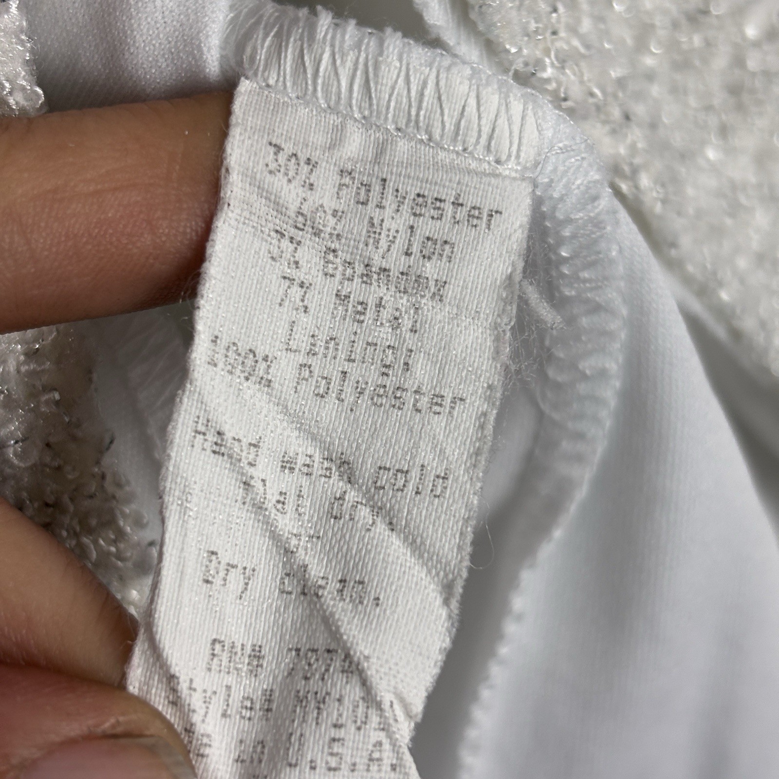 VTG Metallic Sequin Tank 90s Y2K White Lined USA Fitted S Formal Party