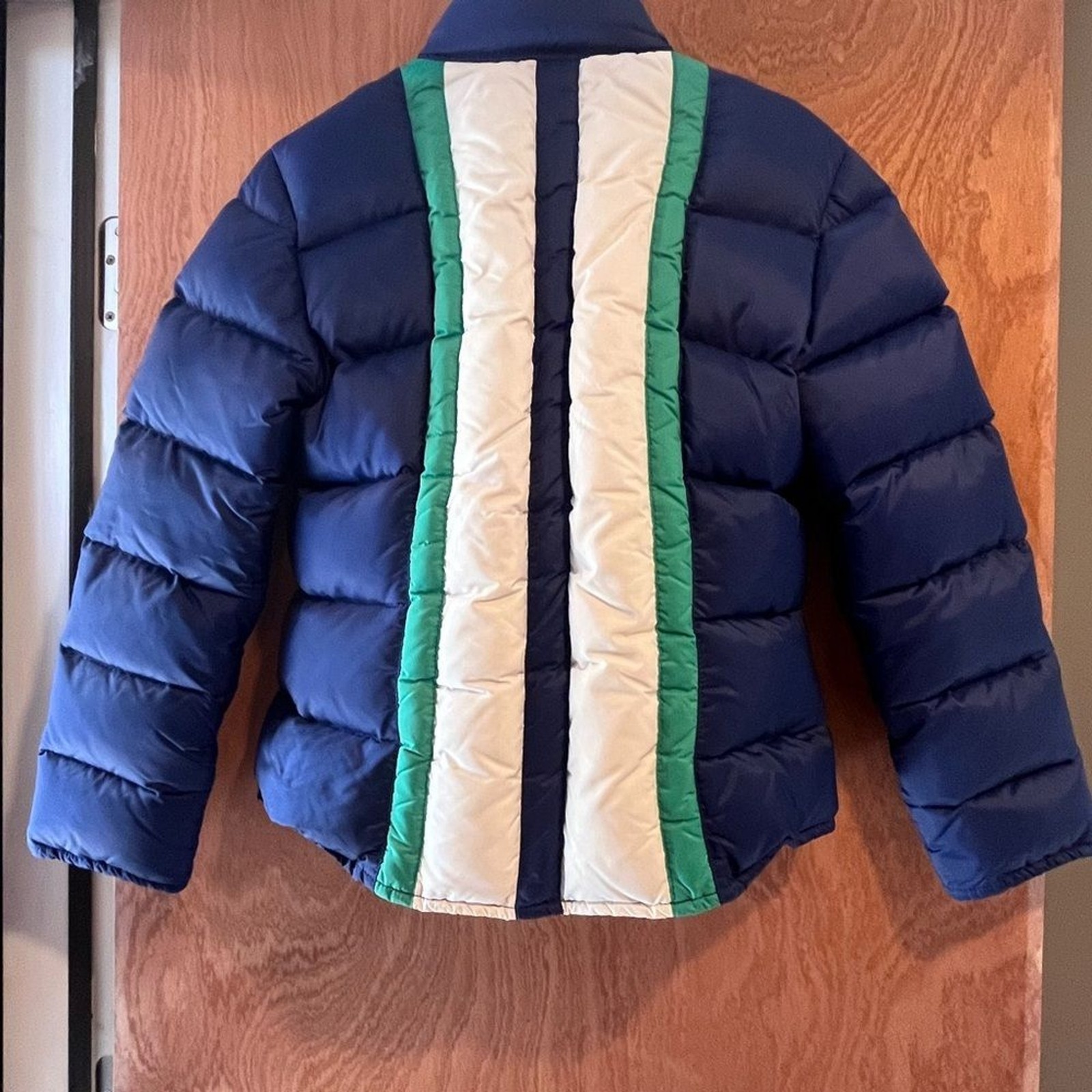 Vintage Retro Colorblock Puffer Jacket Gorpcore- Number 1 Sun – Women’s L
