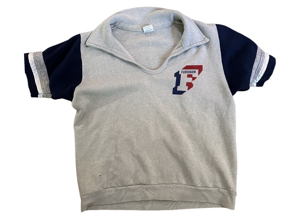 VNG 70’s 80’s Champion Fordham College Sweatshirt T Shirt Polo Medium USA Made