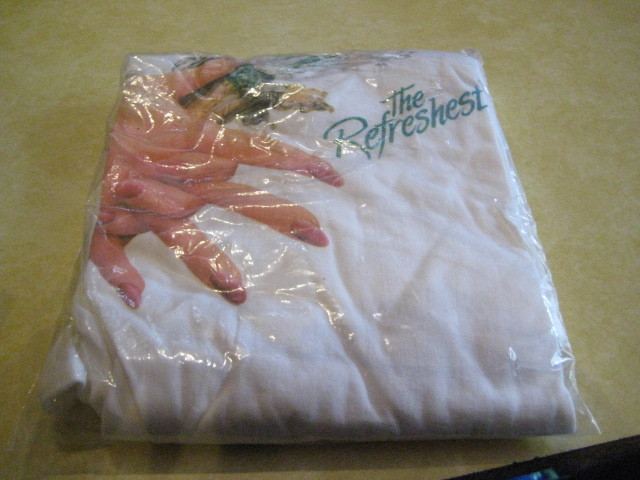 VTG.1990’s (USA) „SALEM MENTHOL CIGARETTES” Size XL Green-Trimmed T-Shirt (NIP)