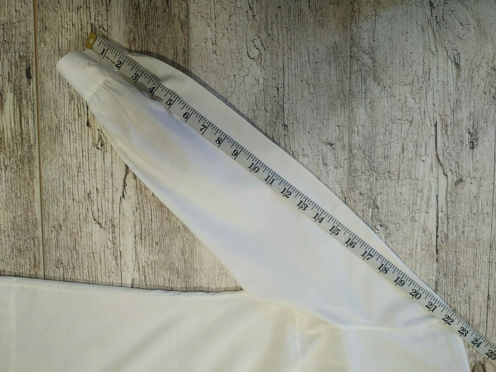 VINTAGE 60’s White Polyester Blend Blouse Embroidery Tramo Switzerland Size 38