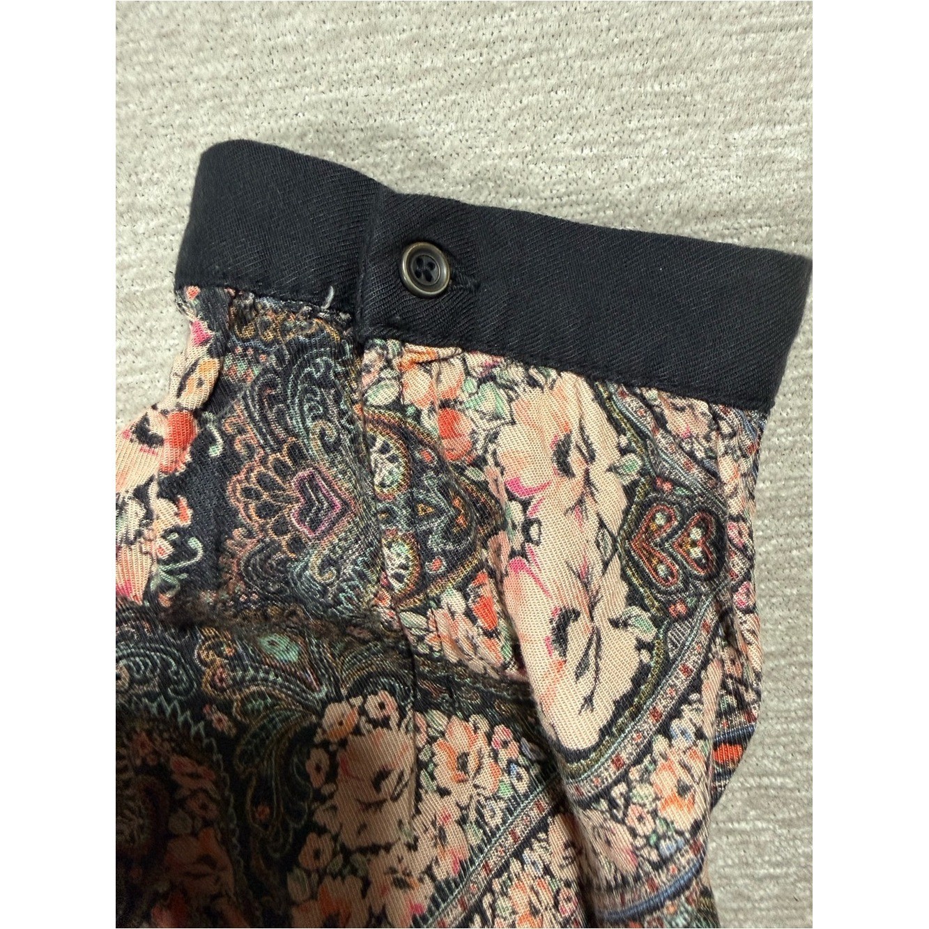 Holding Horses Anthropologie Paisley Floral Pocket Tunic Dress Size M