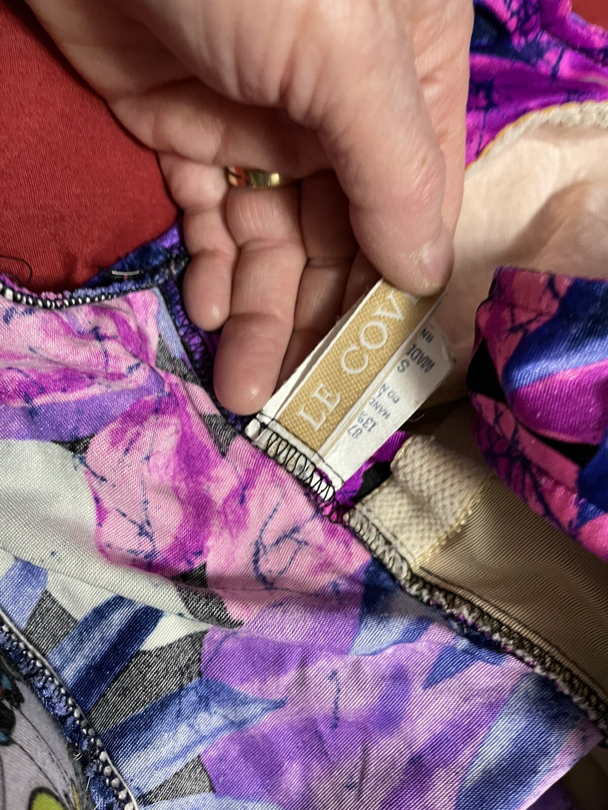 VINTAGE LE COVE ONE PIECE SWIMSUIT ! SIZE 8