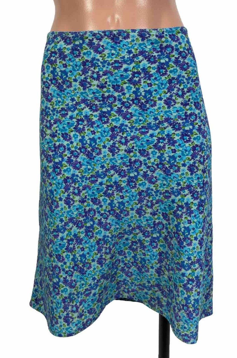 VTG Luna Chix Midi Skirt Floral Pencil 90s Medium Y2K Whimsigoth Fairy USA MADE
