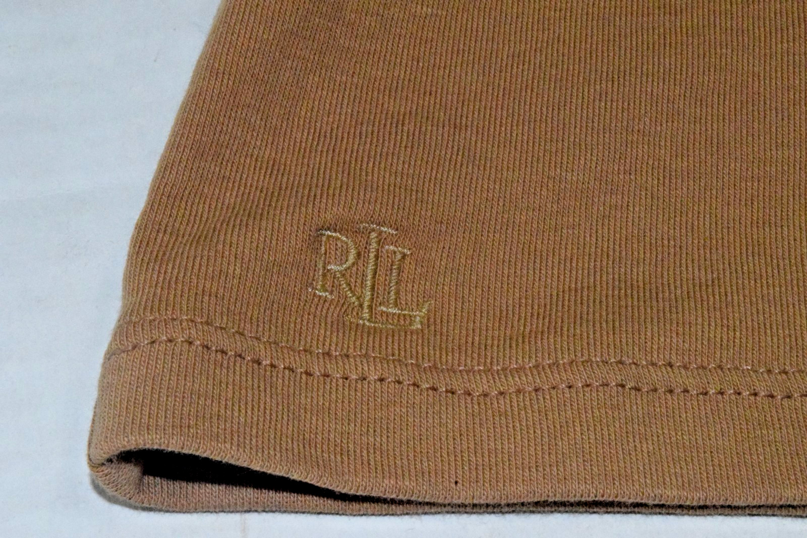 Vintage T-Shirt Size S 90s Lauren Cocoa Brown Ultra Soft Cotton Made Jordan