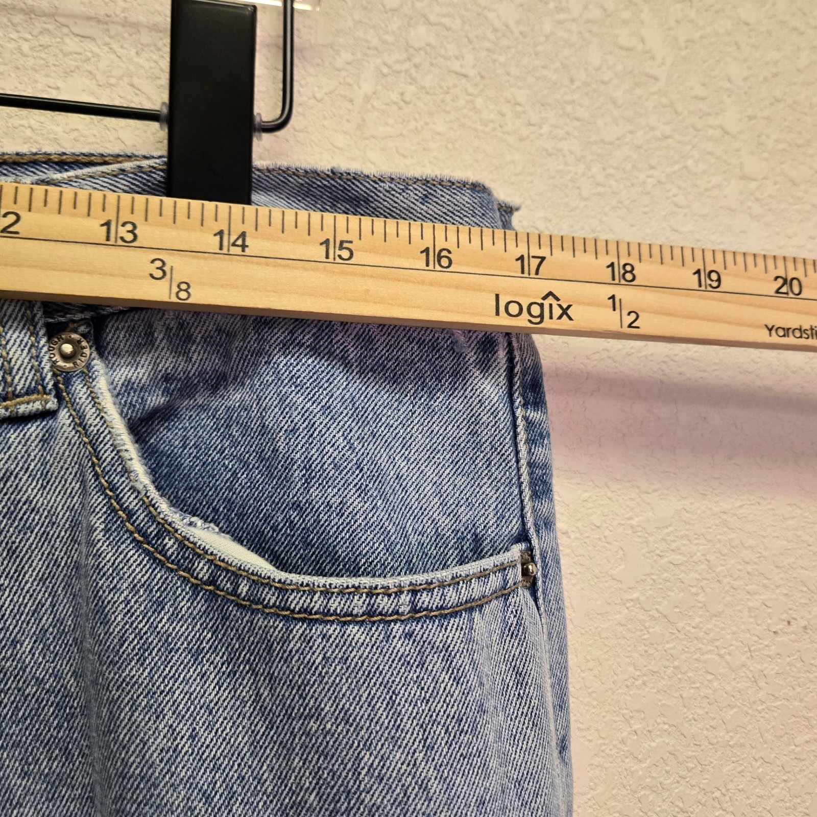RoughRider Vintage Western Bareback Jeans 34 Long V-Yoke Straight Leg Mom Jean