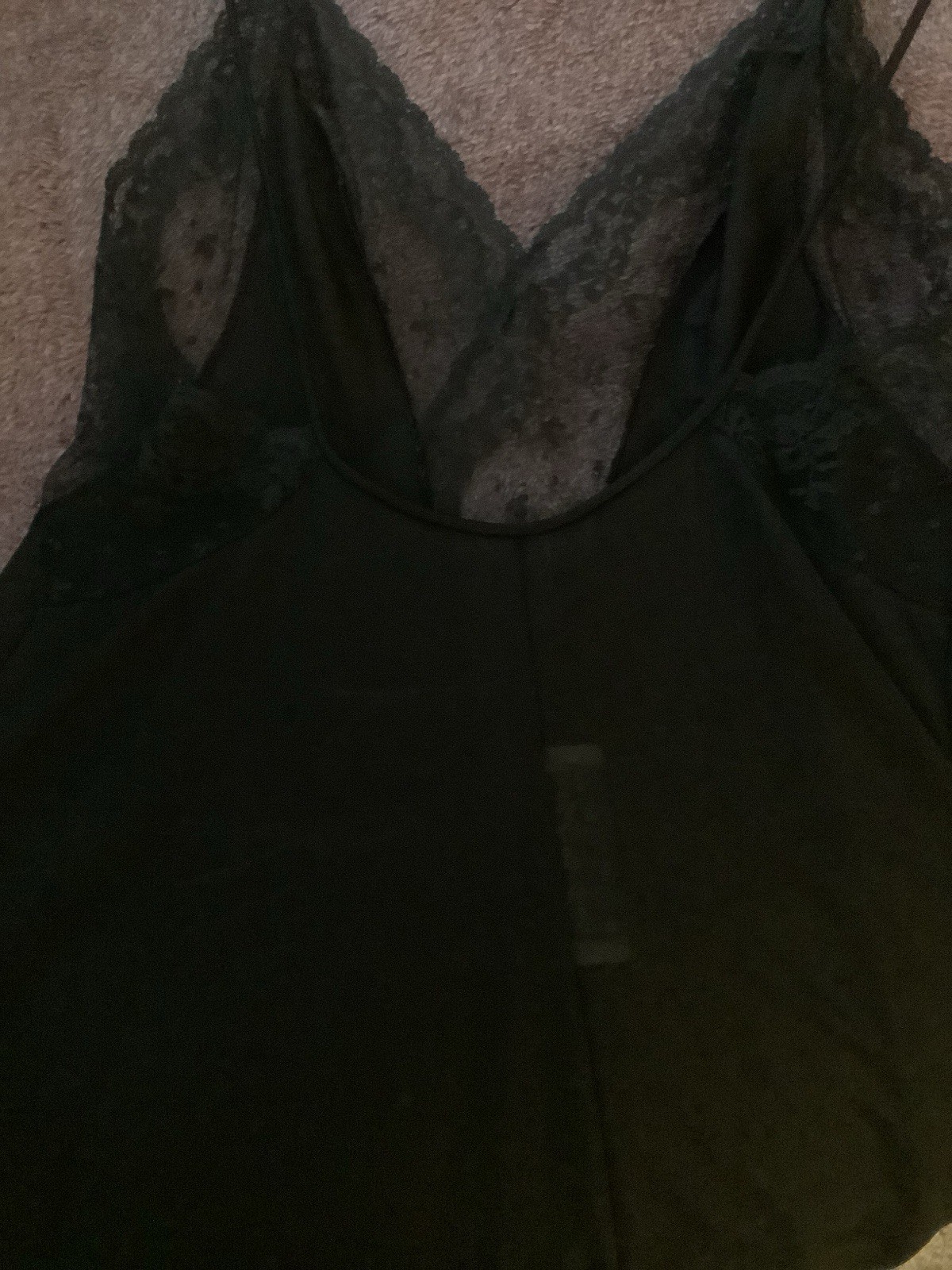 Ralph Montenegro Lingere Peignoir Black Lace Baby Doll Nighty And Robe Sz SM
