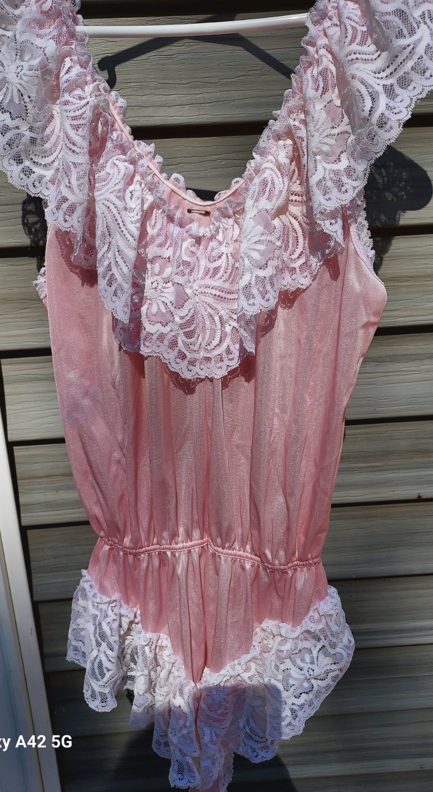 Vtg Lingerie Lady Cameo of Dallas Large, Ltd. Pink Great Condition, 38″ chest