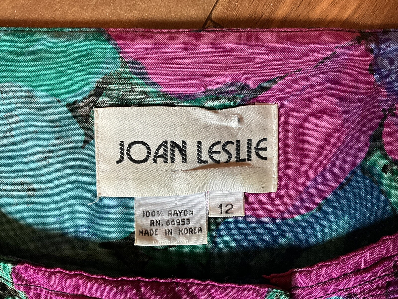 Joan Leslie Vintage 80’s Women’s Top Tropical Hawaiian Size 12 Golden Girls