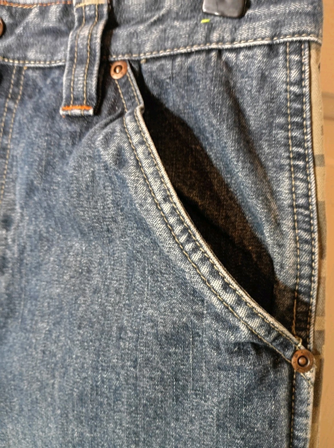 Vtg WRG JEANS CO. ATG Streetware SHORTS 16 Reg. 28″ Waist Unisex Y2K Denim/Camo