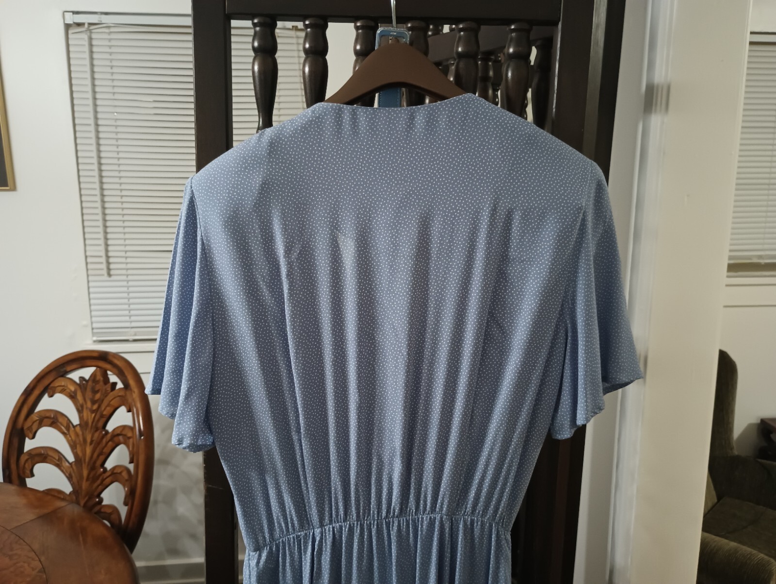 Vintage Brooks Brothers Womans Button Up Dress w/ Belt Size 10 Blue 🔥🔥
