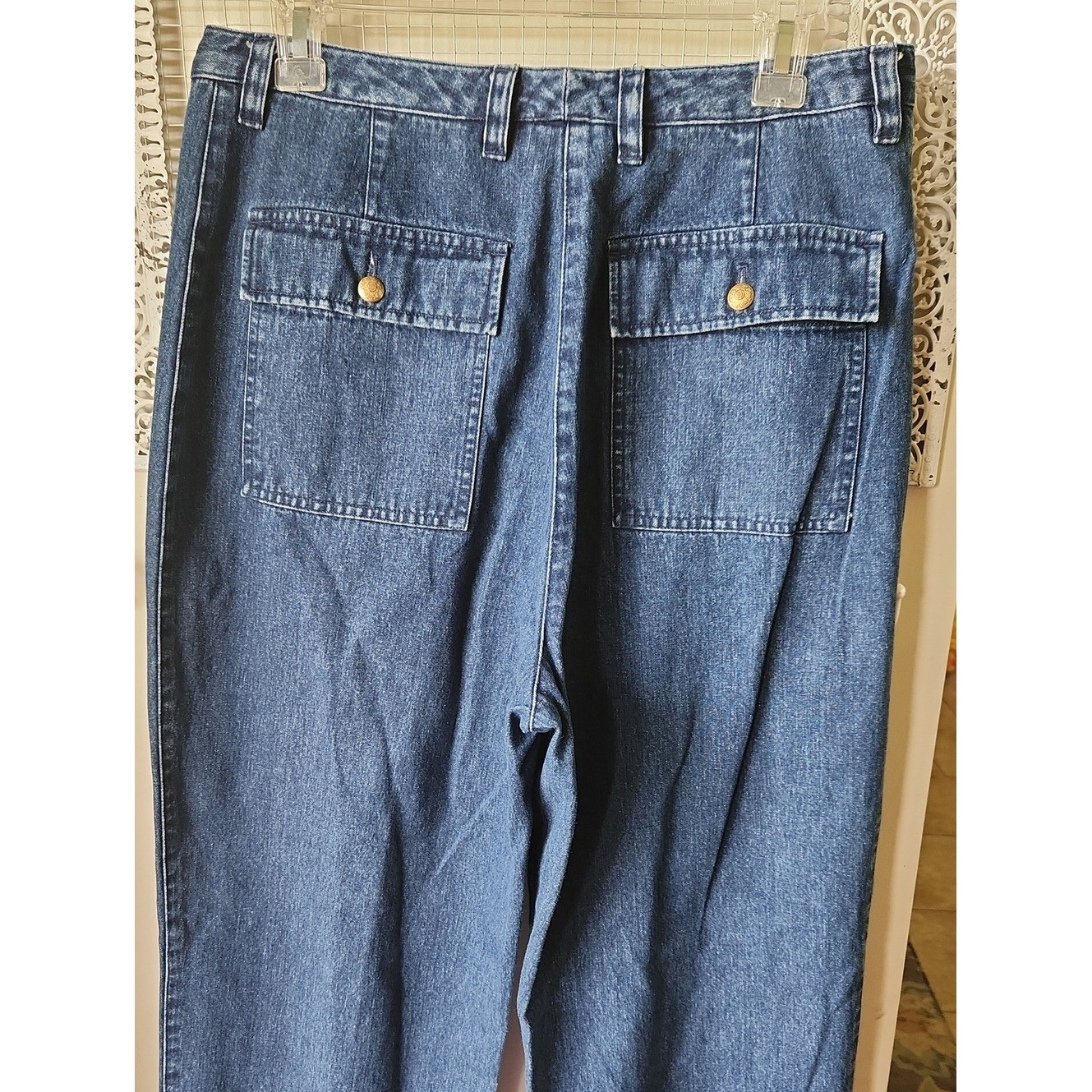 LRL Gold Crest Ralph Lauren Jeans sz 12 Denim Wide Leg Mom 90s Y2K